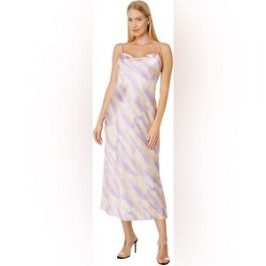 NWT Vince Ikat Tie-Dye Cowl Cami Dress